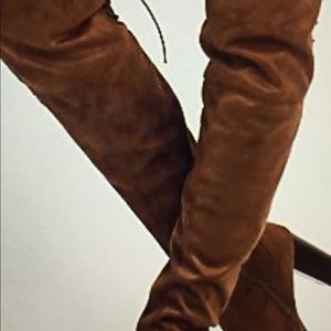 Charlotte Russe brown suede over the knee high boots